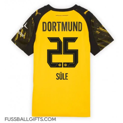 Borussia Dortmund Niklas Sule #25 Fußballbekleidung Heimtrikot Damen 2025-26 Kurzarm